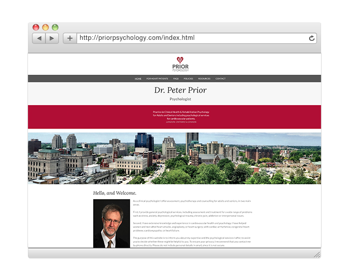 Dr. Peter Prior Psychology